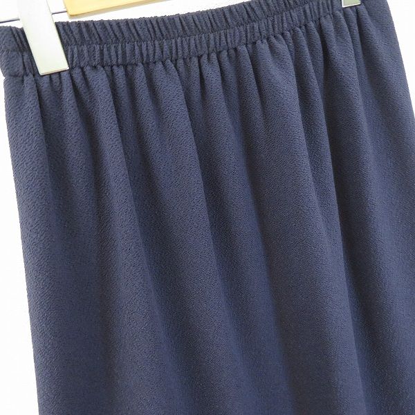 83940 詩仙堂　ちりめん　スカート　紺色 83940 詩仙堂ちりめんスカート紺色