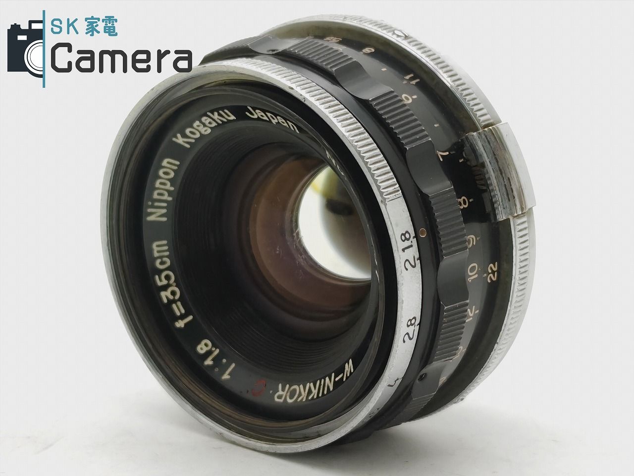 30366円 レンズ(単焦点)Nikon W-NIKKOR・C 3.5cm F1.8 Sマウント 2023年10月修理済 ニコン キャップ付き 30日動作保証