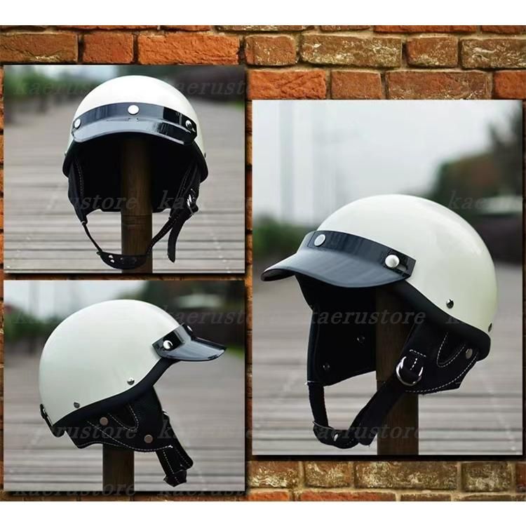 【特注加工】ハーフヘルメット人気ポリヘル ポリスヘルメット60S 半帽 艶有り黒 Lサイズ セキュリティ・セーフティ