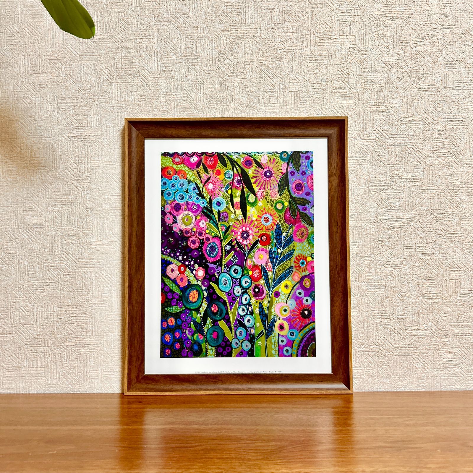 新品☆額縁付アートポスター☆Cami Boyett（キャミ・ボイエット）☆花の絵☆自然美☆風景画☆抽象画☆BACK TO BELIZE☆482