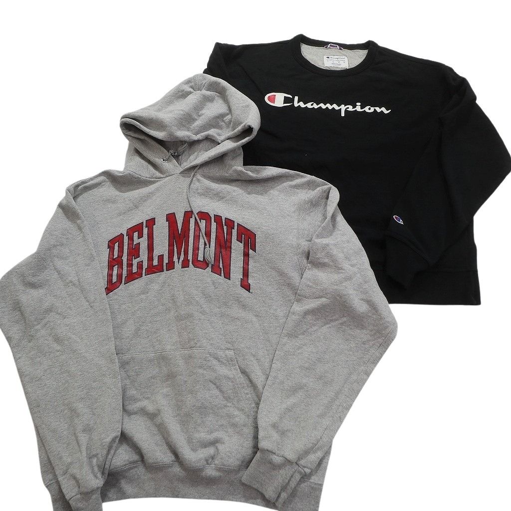 古着卸 チャンピオン Champion スウェット 8枚セット メンズ L カレッジ アーチロゴ フーディー 古着 NC3900