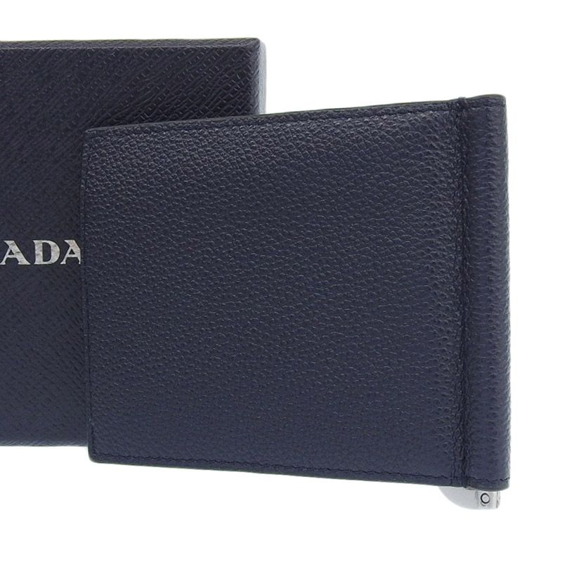 プラダ PRADA マネークリップ 二つ折り財布 カードケース