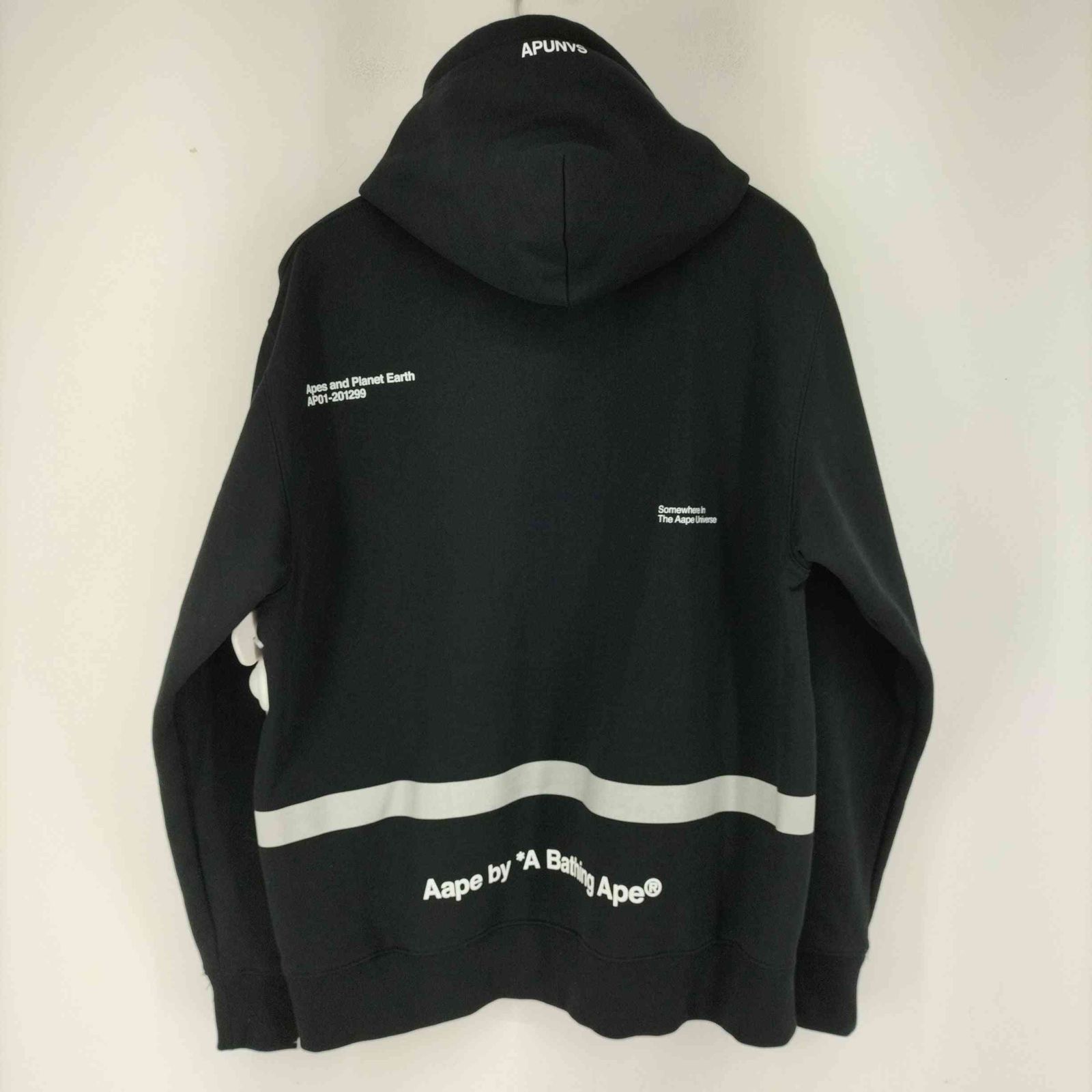 アベイシングエイプ A BATHING APE AAPE X NASA HOODED SWEATSHIRT