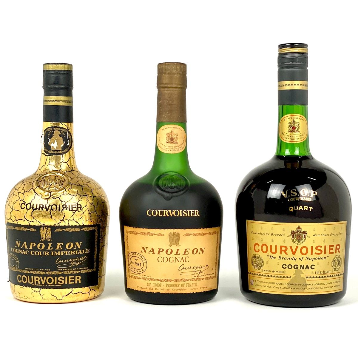 3本 クルボアジェ Courvoisier ナポレオン クール インペリアル