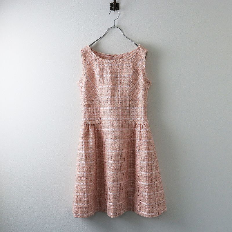 極美品 定価14万 Rene ルネ TISSUE ツイード ノースリーブワンピース  