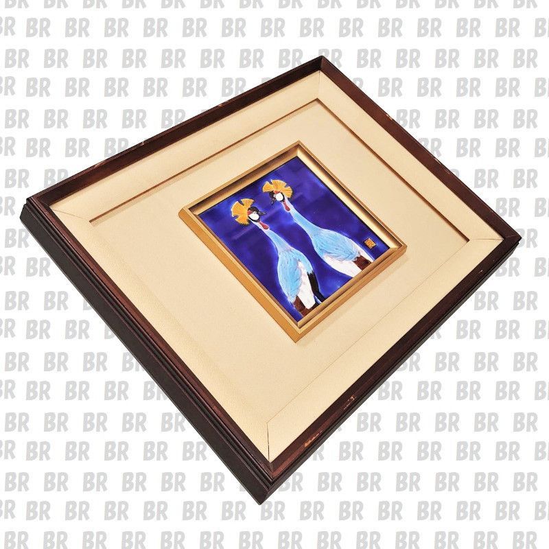 九谷　竹泉作　陶板画　冠鶴　額縁入り 九谷 竹泉作 陶板画 冠鶴 額縁入り｜Yahoo!フリマ（旧PayPayフリマ）