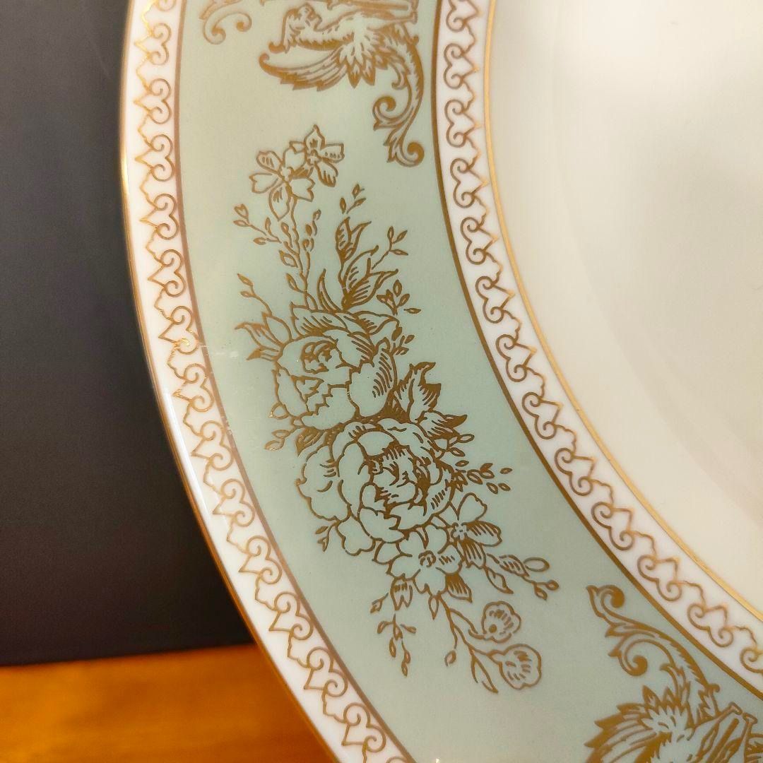 ウェッジウッド フロレンティーン ディナープレート セージグリーン 美