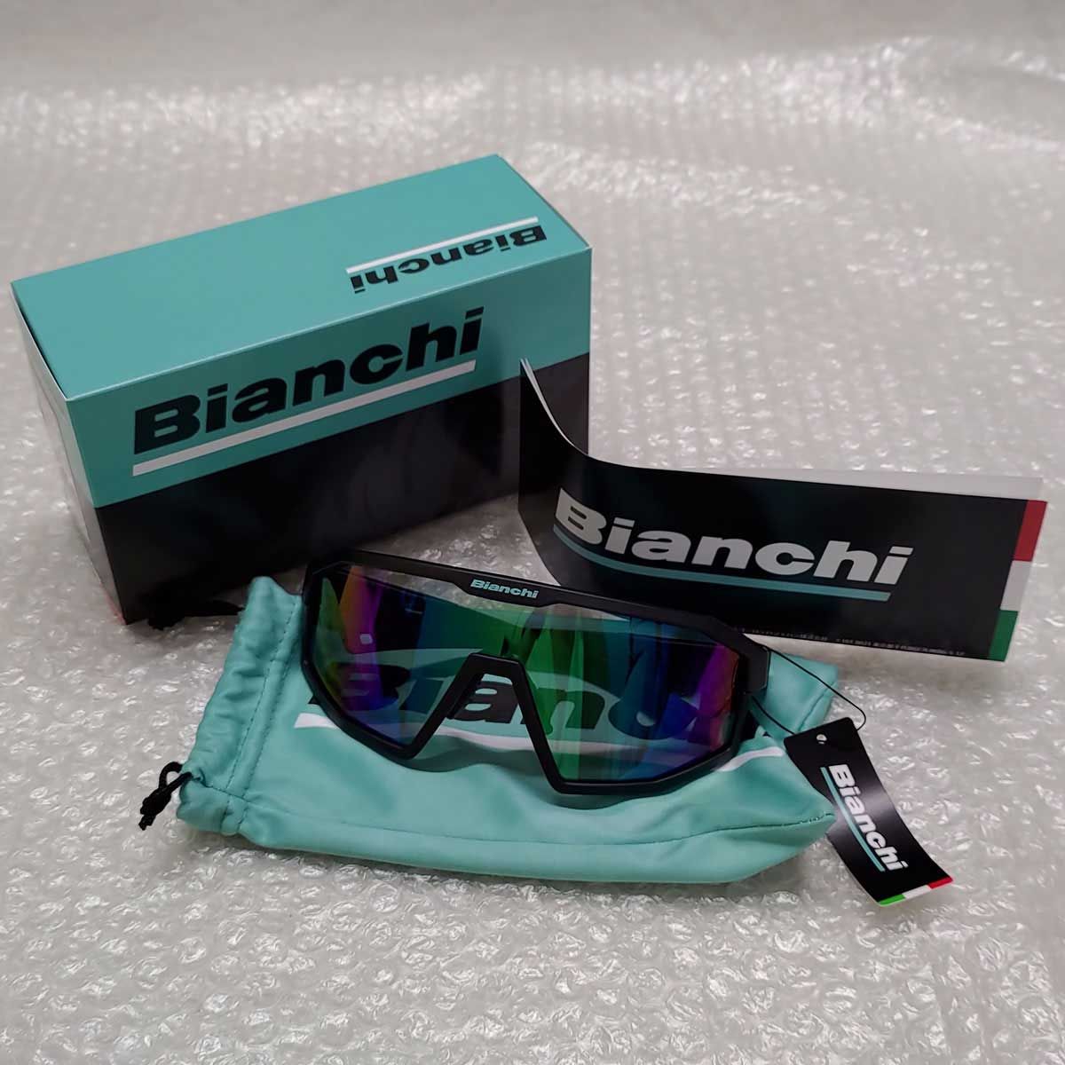 未使用】Bianchi ビアンキ 一眼フルリム ロードバイク サングラス