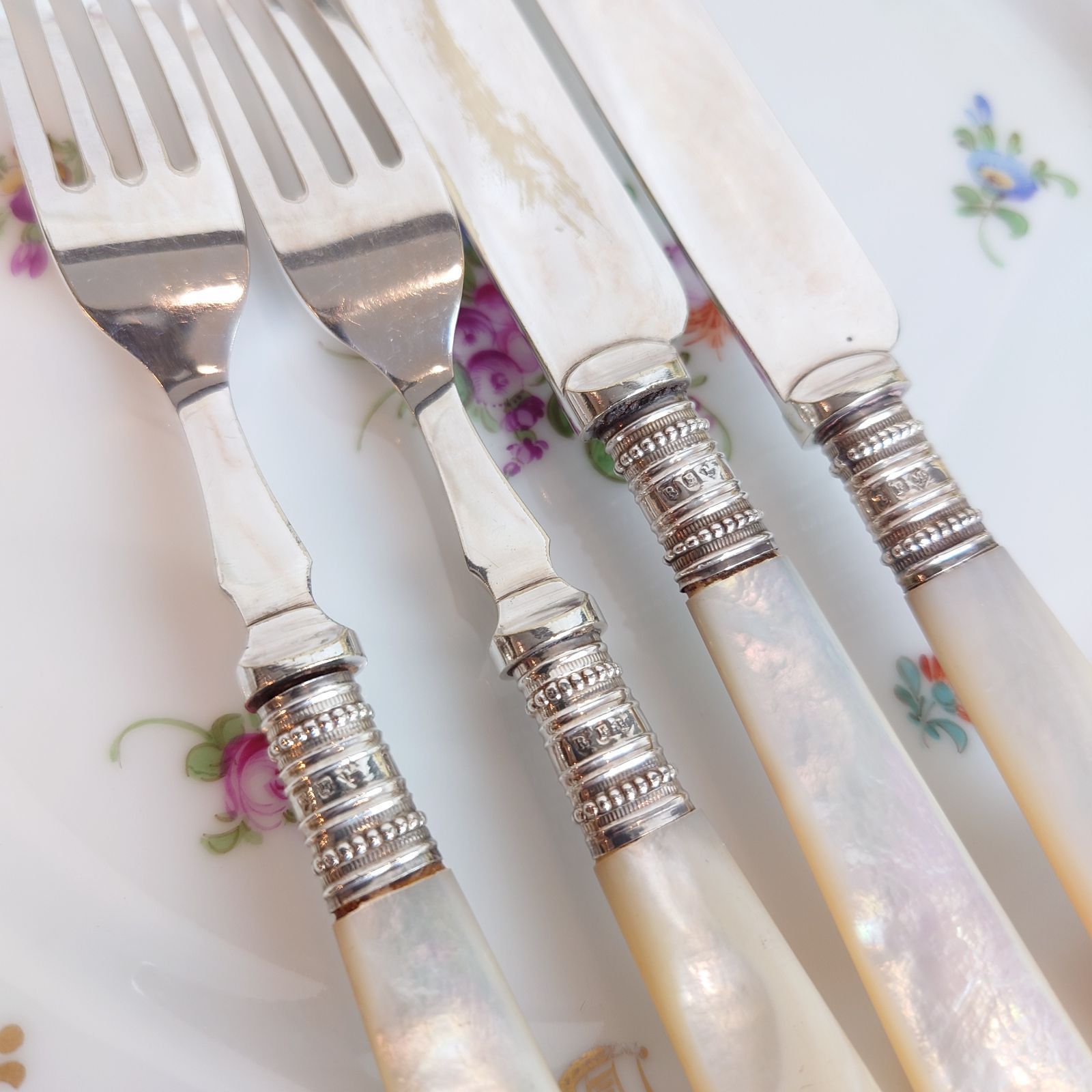 白蝶貝 デザートカトラリー セットA マザーオブパール ナイフ フォーク