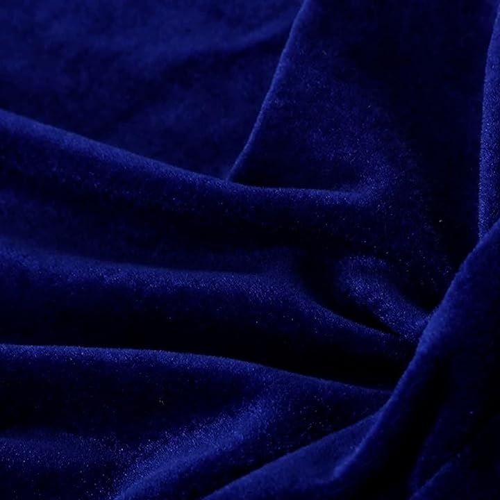 Lezalic 背景布 3x2 ベロア 無地 生地 物撮り 撮影用 内装 写真 多用途 シワが付きにくい バック スクリーン スタジオ 高光沢( ダークブルー)