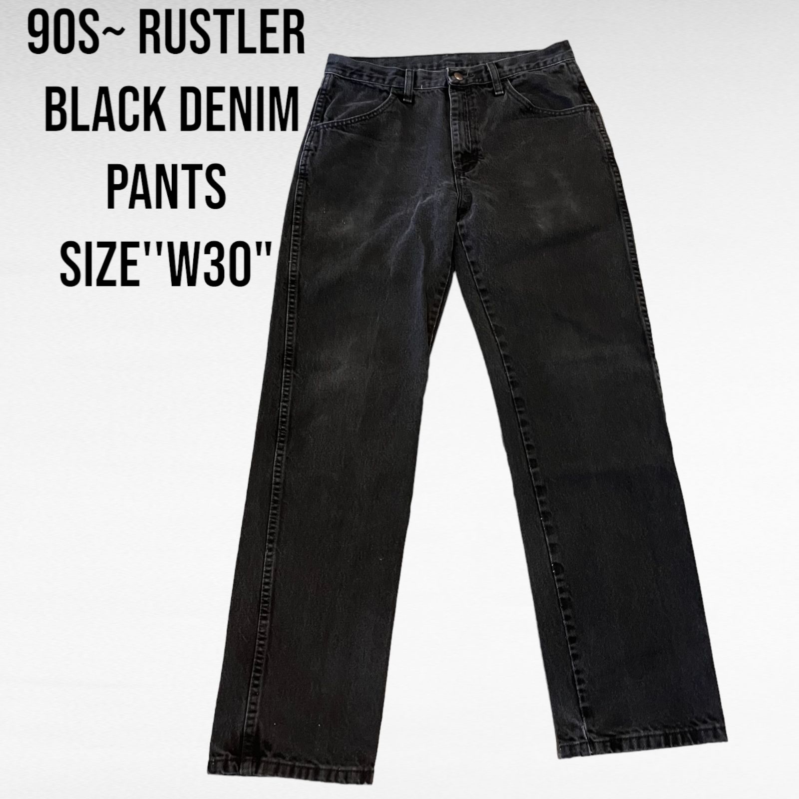 90s~ 90年代～ ラスラー ブラックデニム パンツ RUSTLER black denim 