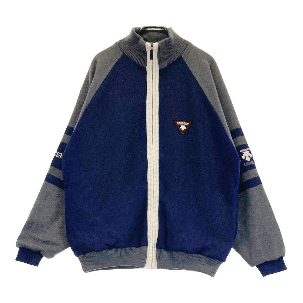 サイズ：M DESCENTE GOLF デサントゴルフ 裏地付ニット ジップ