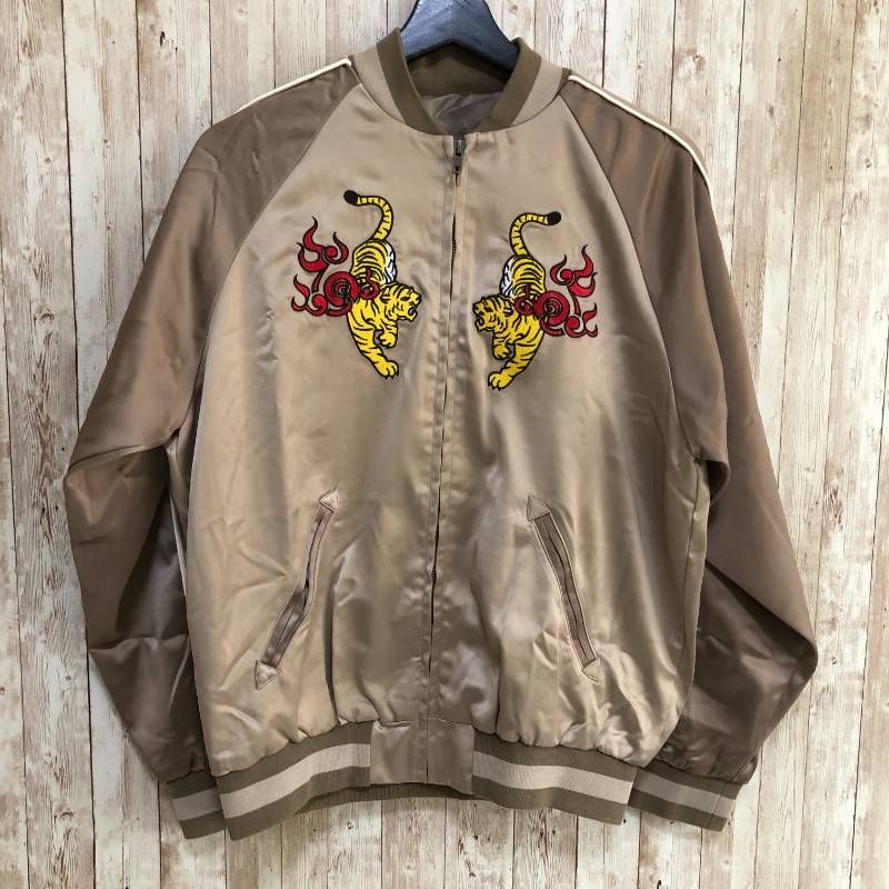 コ Give Re-Collection ギブリコレクション GRC 3rdアニバーサリースカジャン ベージュ M