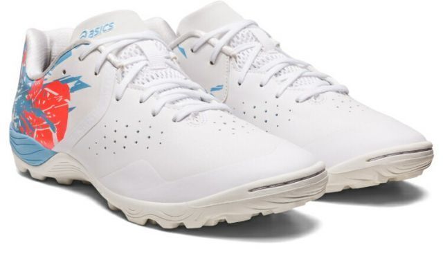 asics アシックス TOQUE 7 TF WHITE/ARCTIC SKY 25 1113A025 103 | スポーツ スポーツ用品 グッズ ツール 雑貨 靴 シューズ 25センチ メンズ レディース フットサル インドア 伸縮性 白 ホワイト スカイ