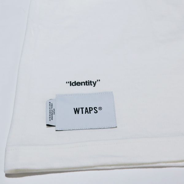 WTAPS ダブルタップス 22SS IDENTITY/SS/COTTON 221ATDT-STM07S アイデンティティー ショートスリーブ コットン  Tシャツ 半袖 ホワイト カットソー サイズ01(S) - メルカリ