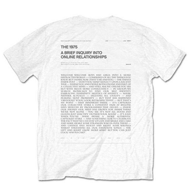 THE 1975 A Brief Inquiry Tシャツ バンド UK ロック THE 1975 Tシャツ