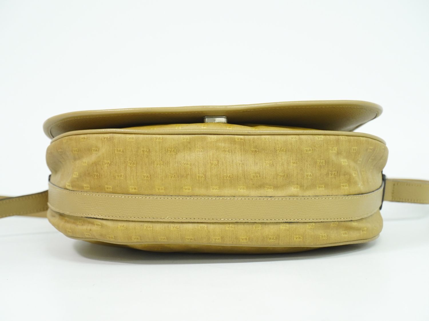 本物 フェンディ FENDI コーティングキャンバス レザー ショルダー  