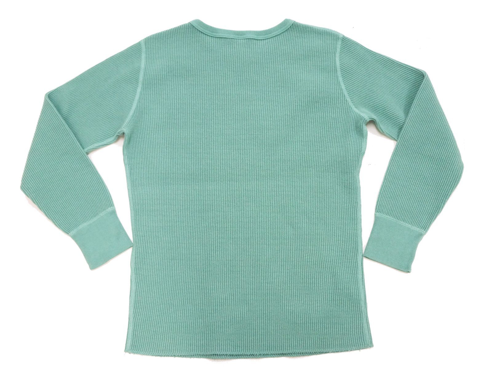 ステュディオダルチザン ヘビーサーマル 長袖Tシャツ STUDIO D ARTISAN ダルチ ワッフル 無地 ロンT 9936 エメラルド