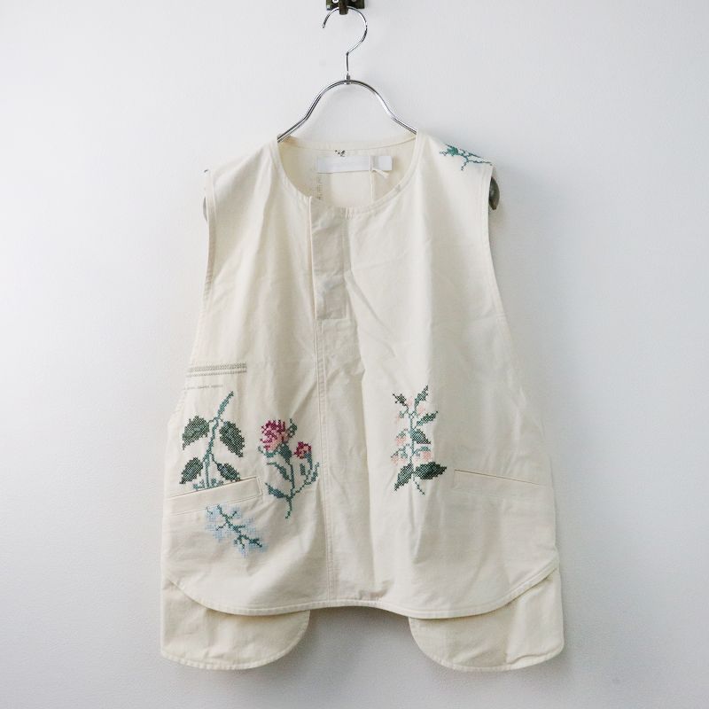 アシードンクラウド お花刺繍ジレ （ASEEDONCLOUD（アシードン