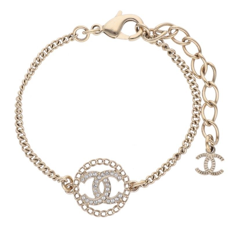 シャネル ココマークラインストーンブレスレット レディース