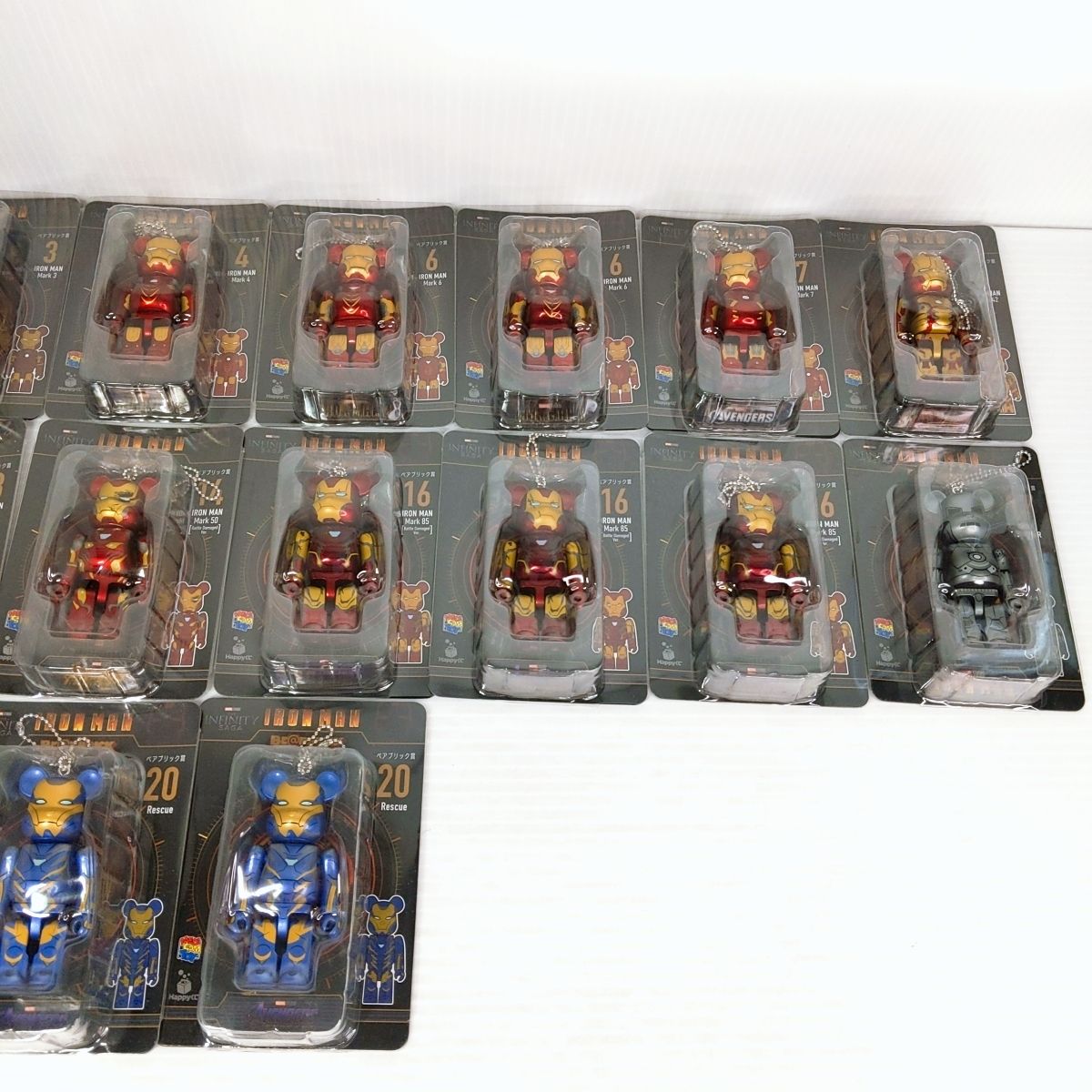 未開封品】ハッピーくじ ベアブリック MARVEL アイアンマン ベア