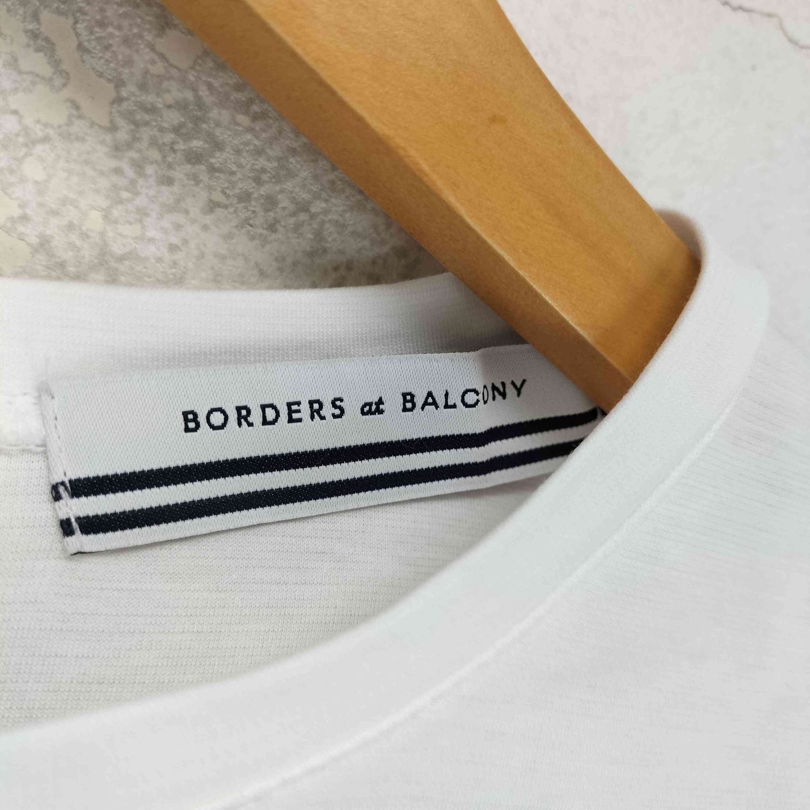 ボーダーズアットバルコニー borders at balcony RUFFLED TEE