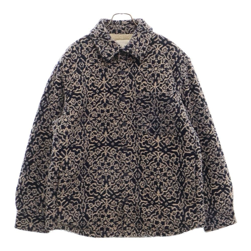 KITH キス Boa Jacket Blouson 24-020-060-0012-4-0 総柄 ボアジャケット ブルゾン ネイビー