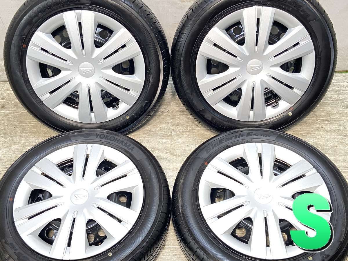 155|65R14 ヨコハマ ブルーアース Es32 ダイハツ純正 14x4.5 100-4穴 タイヤ サマータイヤ ホイールセット 4本セット s14250513179