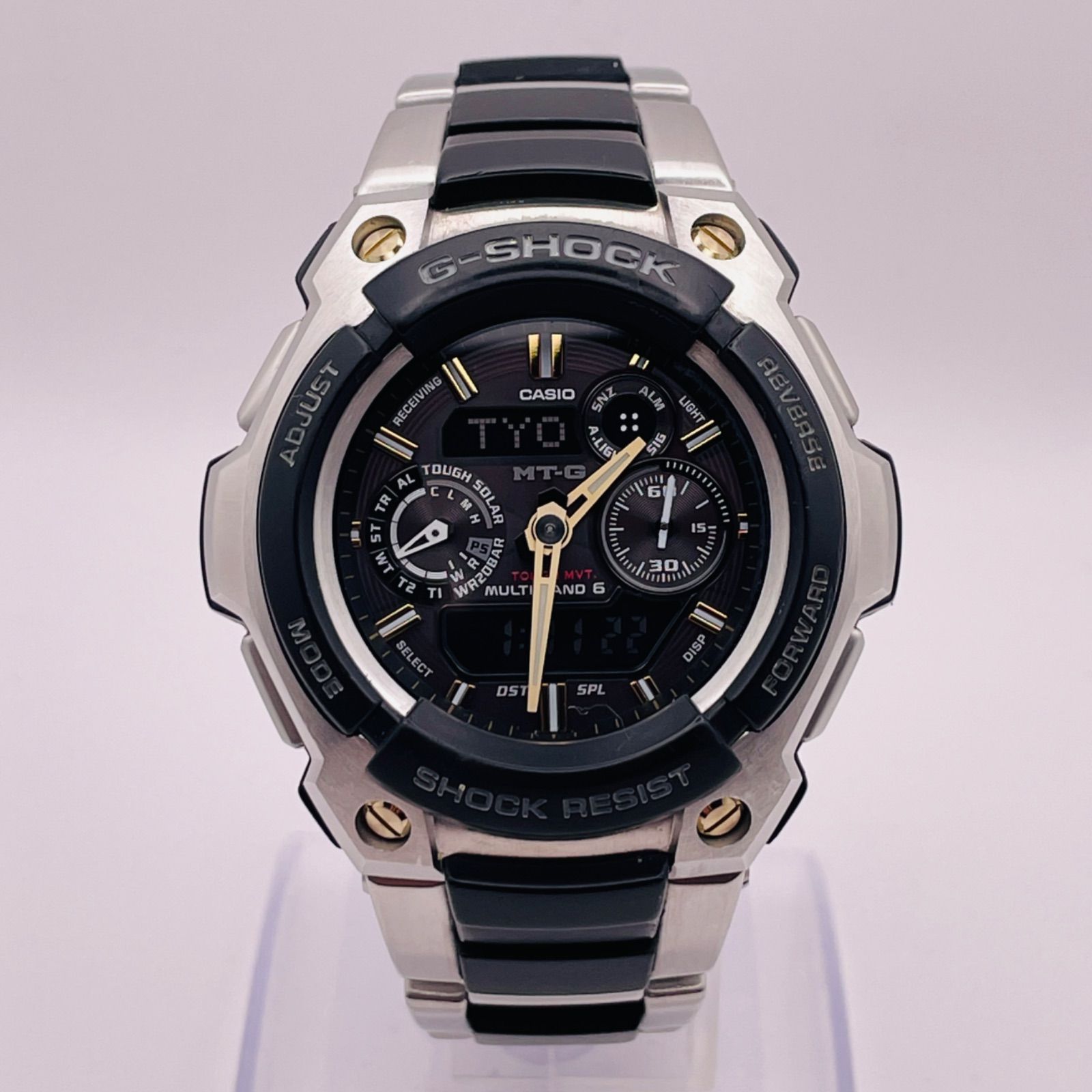 舞神楽 希少★カシオ Gショック CASIO 1500 タフソーラー 黒 CASIO G-SHOCK MTG-1500-9AJF タフソーラー 2268