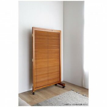 1点限り 弘益 KOEKI UTILITY 衝立2連 ミディアムブラウン JPLB2MBR