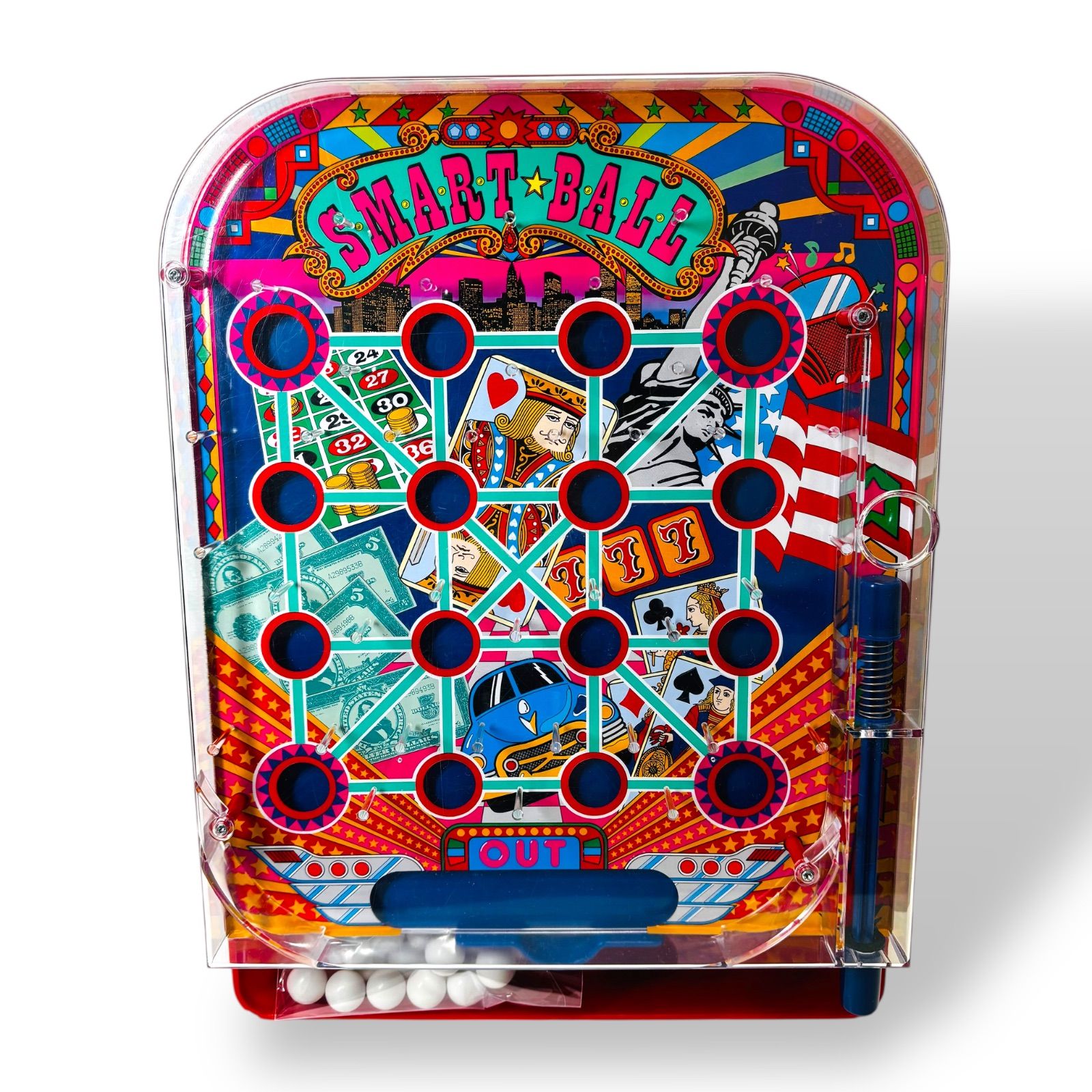 レトロ風 スマートボール ツクダオリジナル 卓上ゲーム ファミリー向け パーティー おもちゃ 昭和風 ディスプレイにも