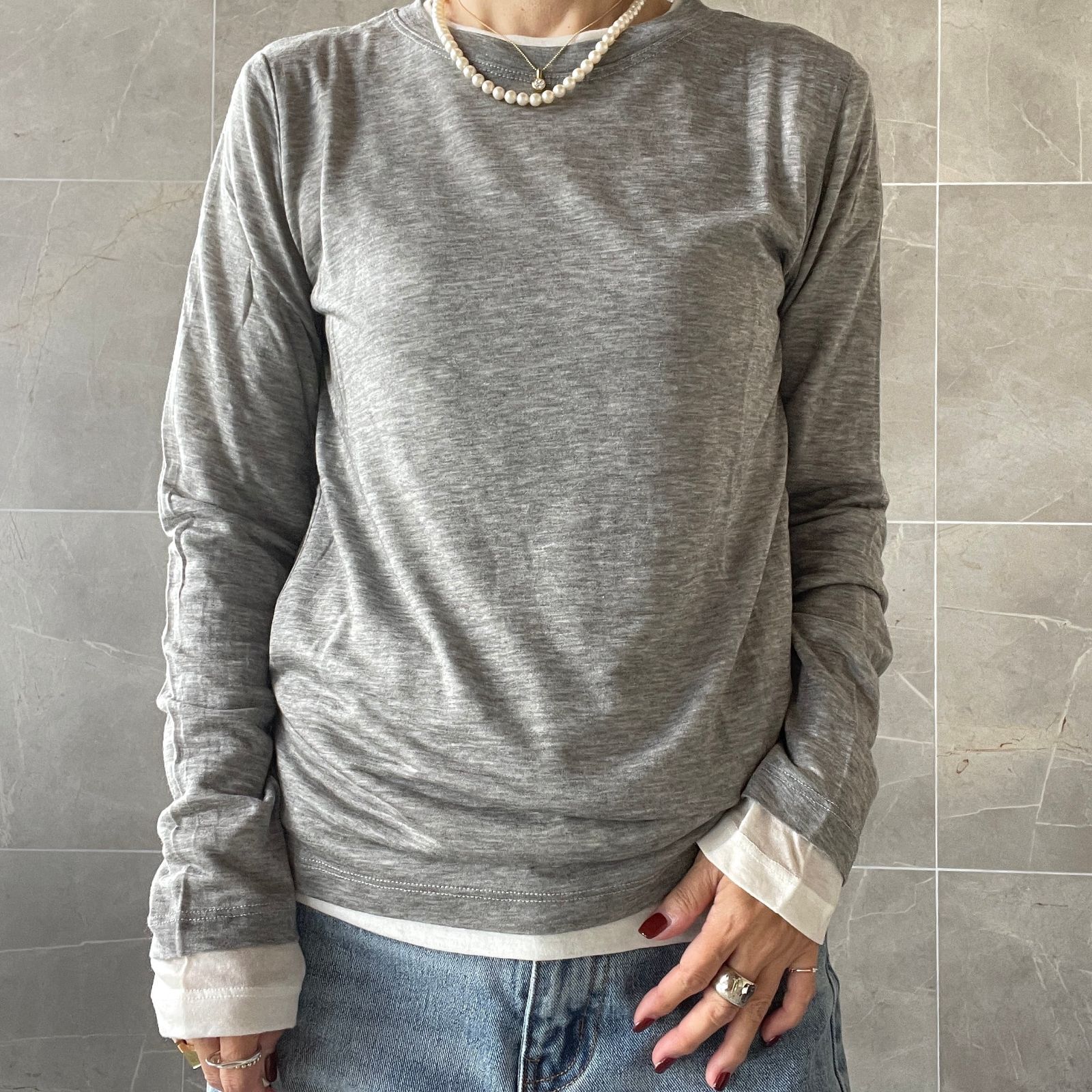 レイヤードセットプルオーバー Galon de OHAO