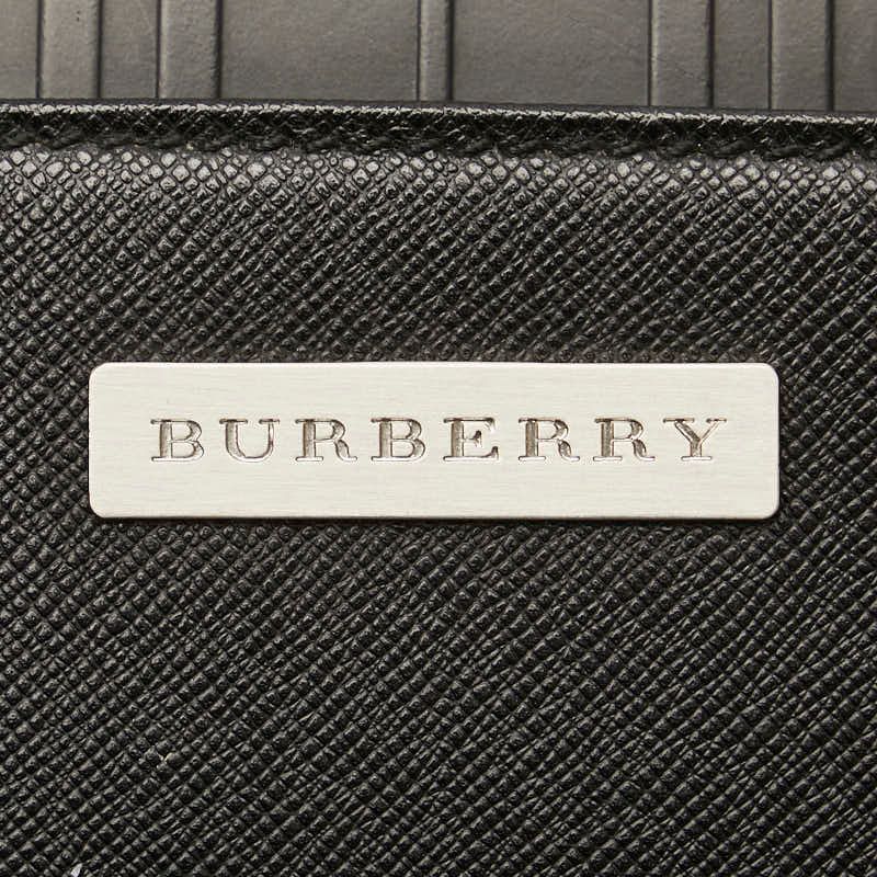 バーバリー セカンドバッグ クラッチバッグ ブラック レザー メンズ BURBERRY【1-0167037】