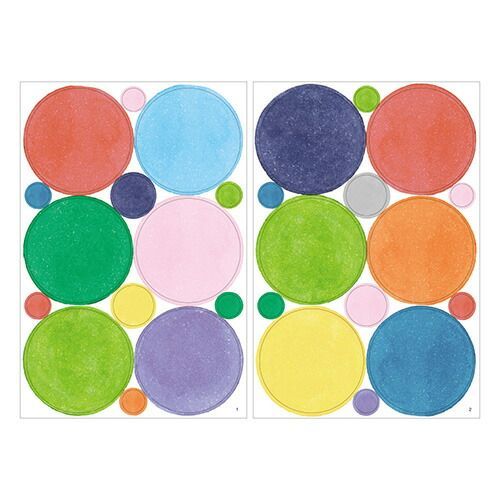 まとめ ミドリ ウォールステッカー 静電気 ドット柄 84800 ×10セット