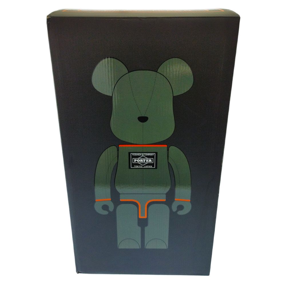 人気ものベアブリック ポーター TANKER BLACK Special Edition PORTER/BE@RBRICK 400% メディコムトイ キューブリック、ベアブリック