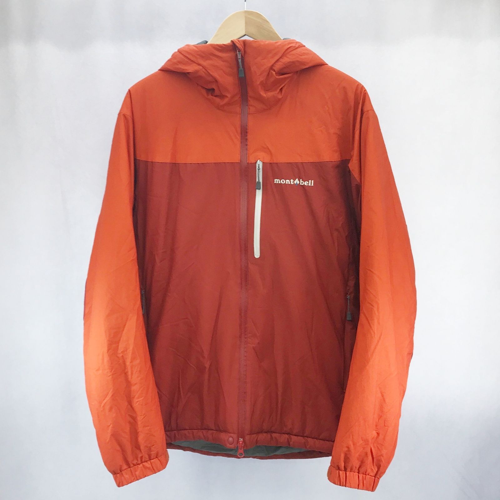 mont-bell / マウンテンパーカ/M/ナイロン/RED/無地/1101628/フラットアイアンパーカ montbell モンベル 1101628 フラットアイアンパーカー 中綿ジャケット