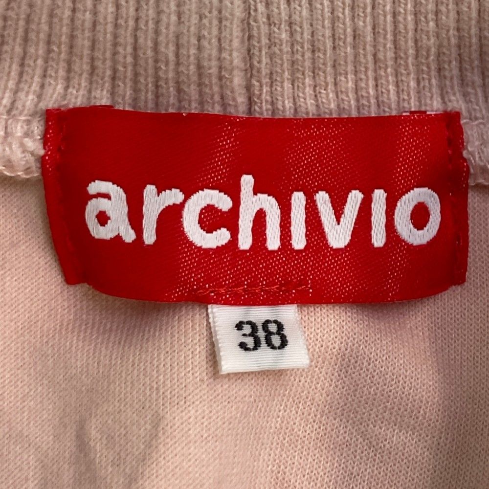 サイズ：36 ARCHIVIO アルチビオ 半袖Tシャツ ウール混 ベロア