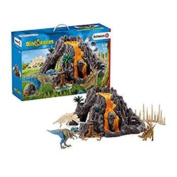 中古】【非常に良い】シュライヒ 恐竜 大火山とティラノサウルス