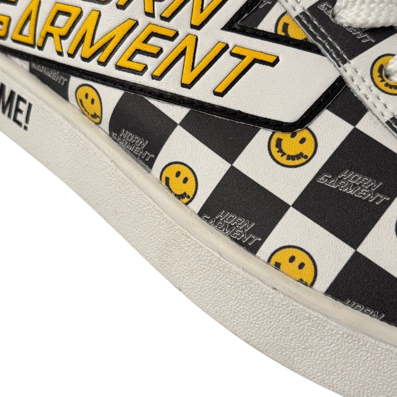 未使用 HORN GARMENT ホーンガーメント スニーカー 白 黒 gimme shoes