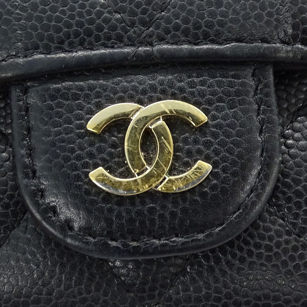 シャネル CHANEL 財布 レディース ブランド 三つ折り財布 キャビア  