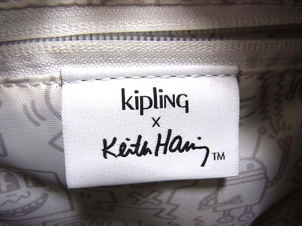 ☆KIPLING×KEITH HERARING キースヘリング チョークアート デリアコンパクト 2WAY リュックサック レディース デイパック 鞄