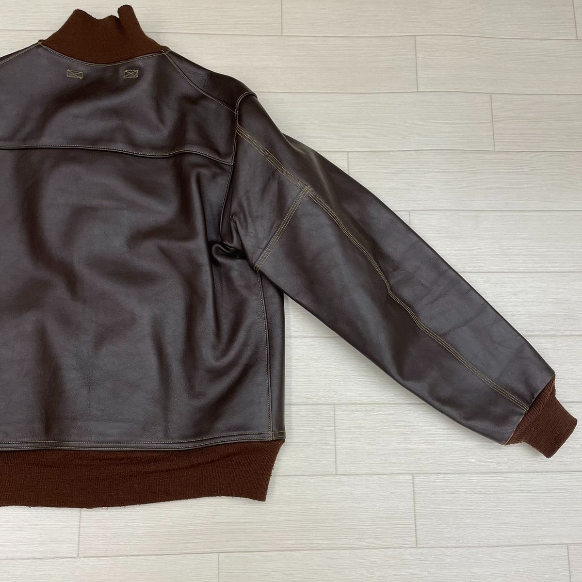 美品　80s llbean A2 フライトレザージャケット　茶 80's L.L.Bean A-2 Type Leather Jacket | Strato