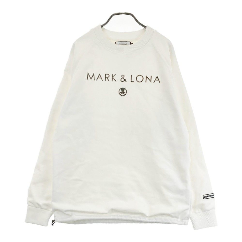 サイズ：46 MARK&LONA マークアンドロナ  裏地付 ニットセーター  ホワイト系 [240101473546] ゴルフウェア メンズ ストスト サイズ：46 MARK&LONA マークアンドロナ 裏地付 ニットセーター