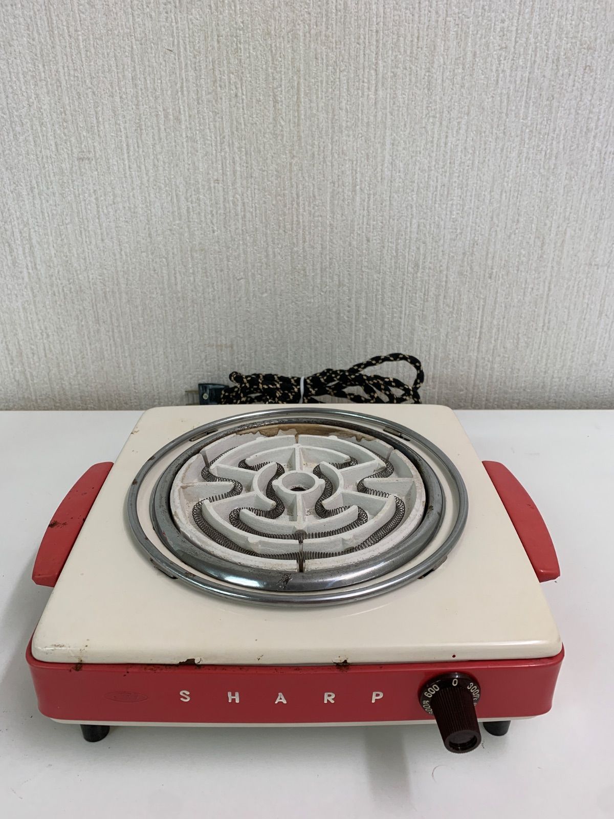 フォロー割対象商品 昭和レトロ SHARP 電気コンロ KH-615