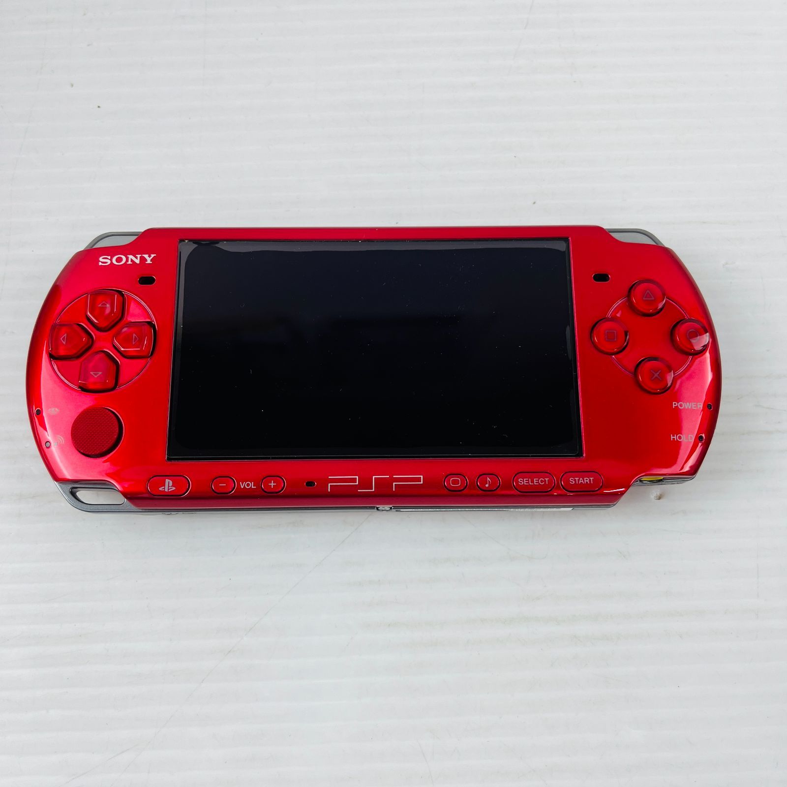 ◇【動作OK】 SONY PSP 本体 セット PSP-3000 メモリーカード付 レッド 