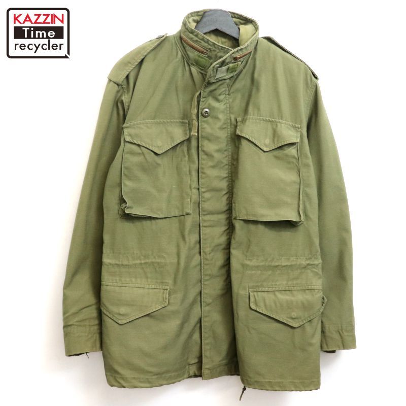 アメリカ軍 70s ライナー付 M65 3rd 空軍 カーキ M-L 70s USA製 vintage U.S.ARMY M-65 3rd グレーライナー ミリタリー