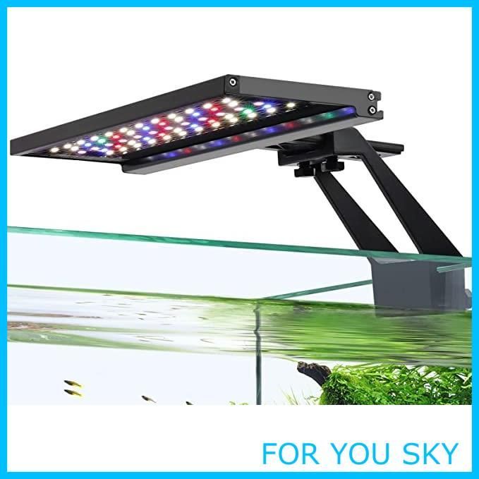 【数量限定】hygger アクアリウム ライト クリップ オン LED 水槽 ライト フルスペクトル デイ/ナイト タイマーモード、日の出