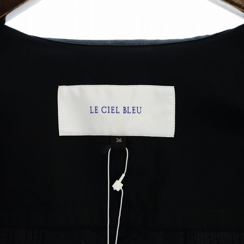 LE CIEL BLEU - 定価18000円 新品タグ付 LECIELBLUE ノースリーブ フーディー ルシェルブルー LE CIEL BLEU タグ付き 23SS ワンピース