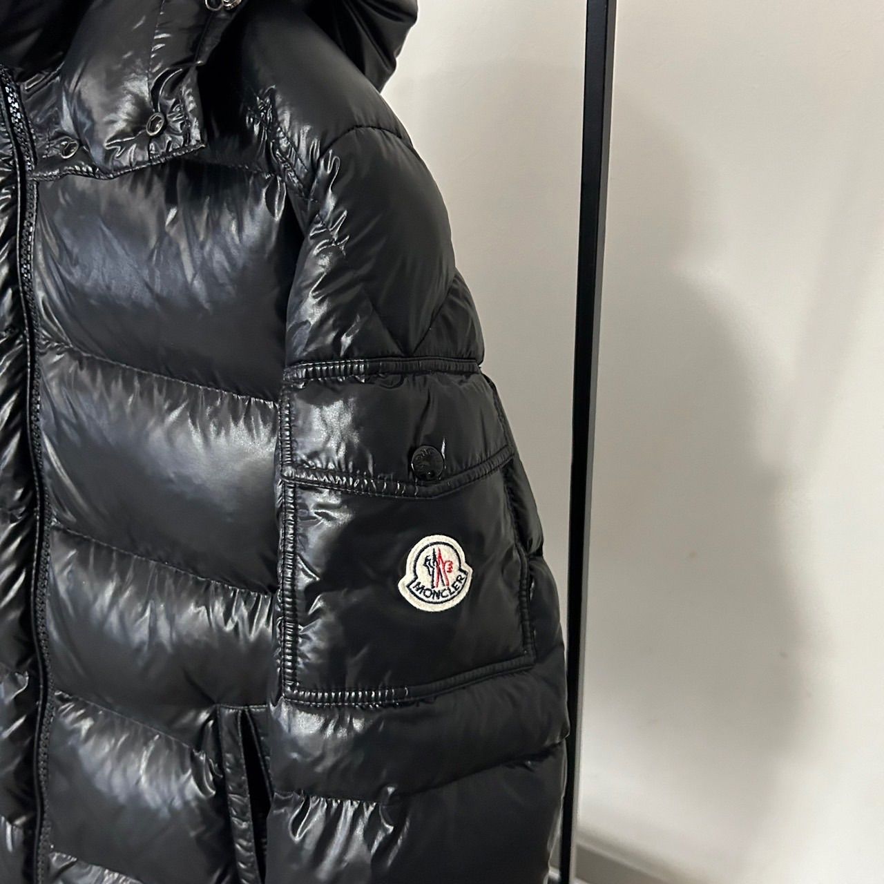 【いのしし】MONCLER MAYA 国内正規品サイズ1【美品】ブラック 極美品 MONCLER 