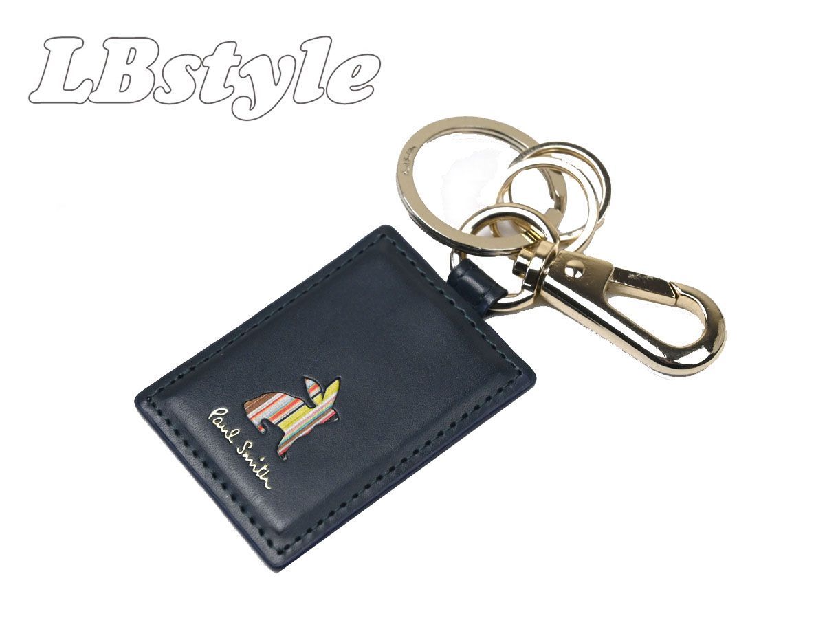 ポールスミス キーホルダー ポール スミス paulsmith マーケトリSTR牛革 キーリング ポールスミス